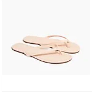 JCrew leather flip flops